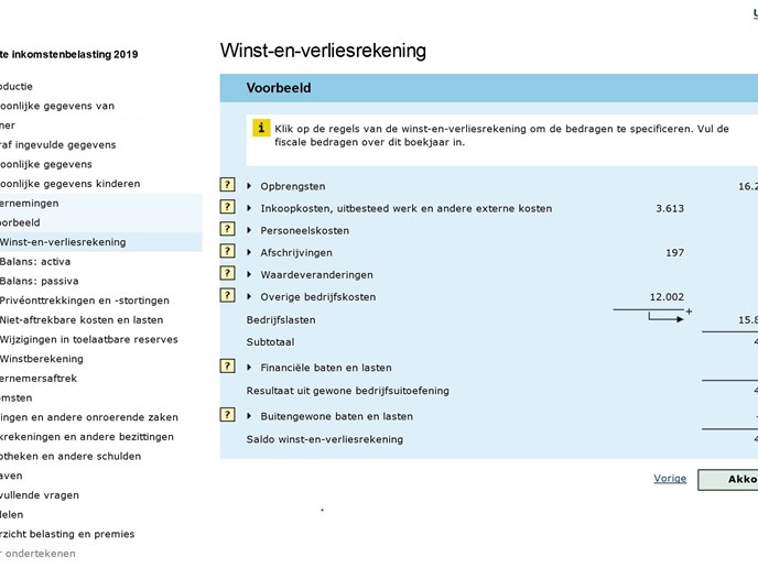 Jaarrekening en inkomensverklaring