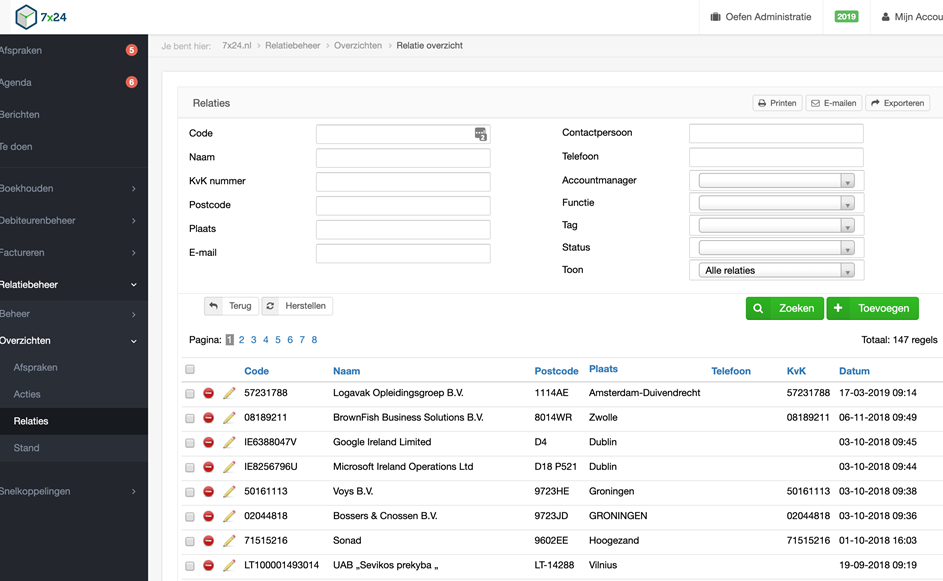 Online relatiebeheer